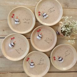 ست چای‌خوری دست‌ساز طرح کیک‌تولد