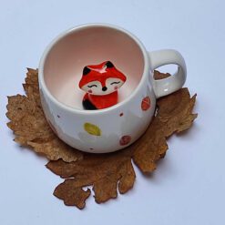 ماگ دستساز سورپرایزی طرح روباه