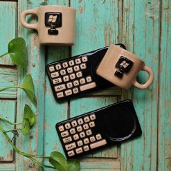 ست چای‌خوری دست‌ساز طرح مهندسی کامپیوتر