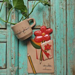 ست چای‌خوری دست‌ساز طرح معلم