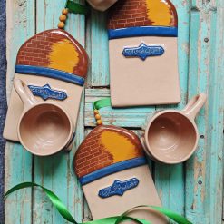 ست چای‌خوری دست‌ساز طرح حرم امام‌ رضا